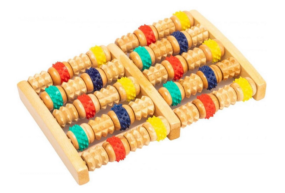 Сочетание мягких резиновых и жестких деревянных шипов