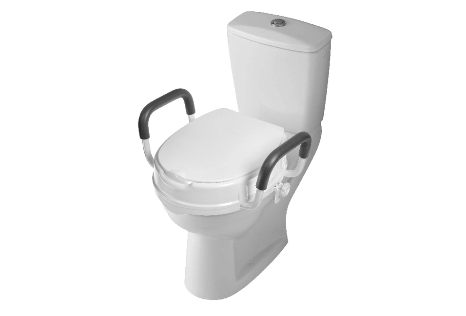 Сиденье-насадка с поручнями и крышкой