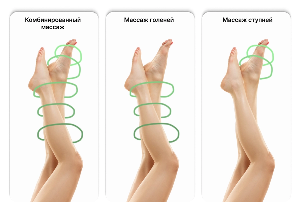 3 автоматические программы массажа