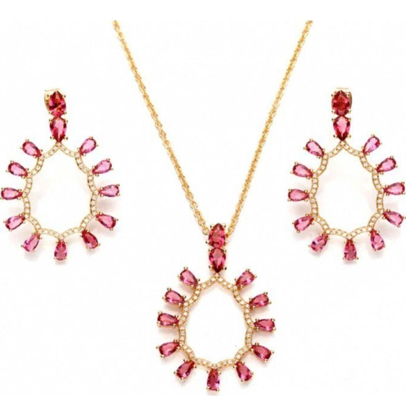 Комплект бижутерии Рубиновое великолепие