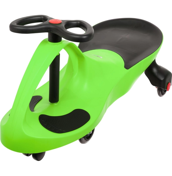Машинка детская Бибикар, зелёная, полиуретановые колеса