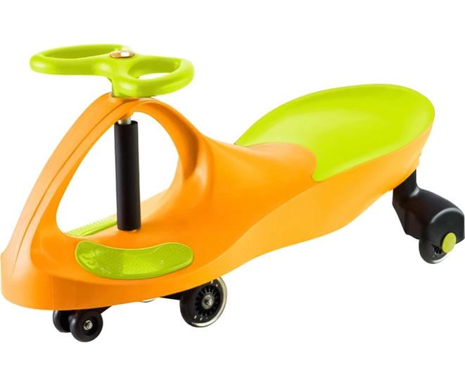 Машинка детская Bradex БИБИКАР, с полиуретановыми колесами, салатово-оранжевая фото #1