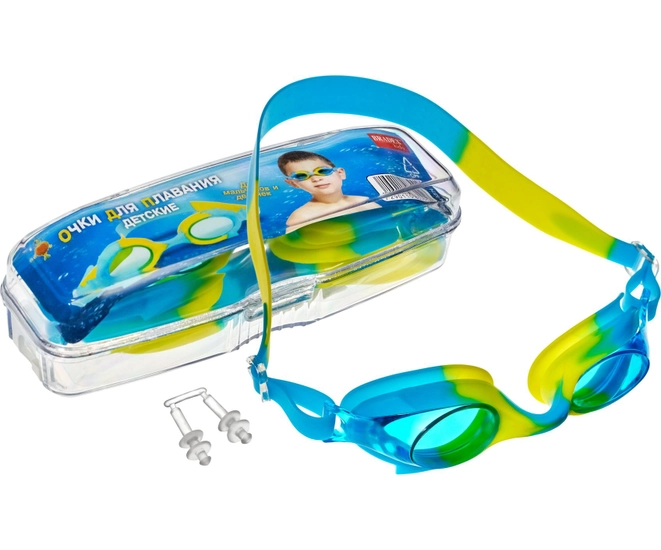 Очки для плавания детские Bradex, голубой фото #6