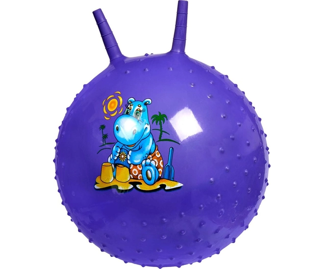 Детский массажный гимнастический мяч, фиолетовый фото #1