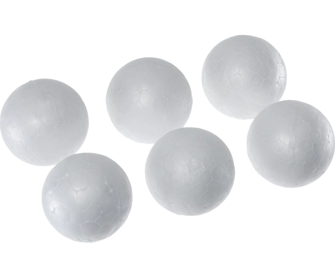 Мячи для тренажера дыхательного (набор 6 шт.), BRADEX, пенопласт