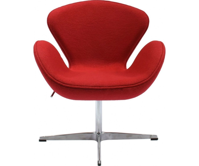 Кресло SWAN CHAIR красный кашемир фото #2