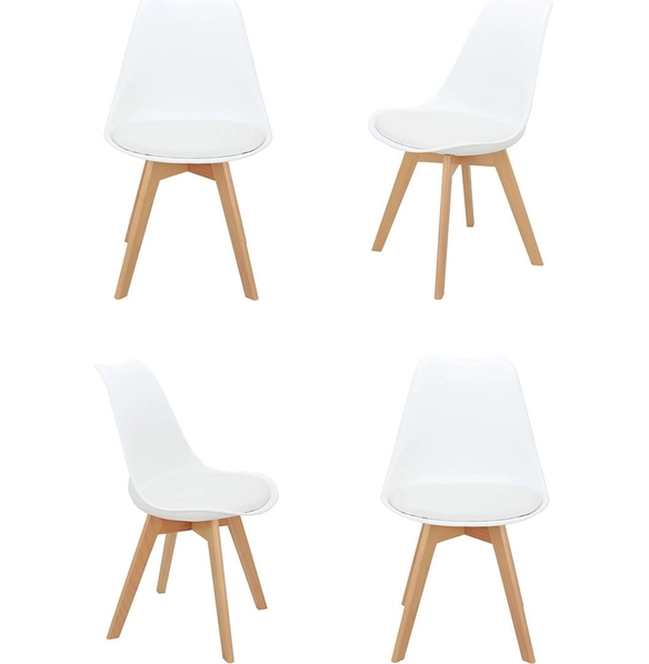 Комплект из 4-х стульев Eames Bon белый