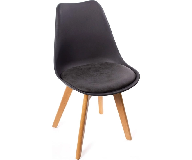 Комплект из 4-х стульев Eames Bon чёрный фото #2