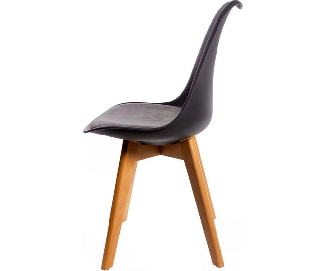 Комплект из 4-х стульев Eames Bon чёрный фото #3