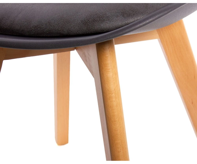 Комплект из 4-х стульев Eames Bon чёрный фото #6