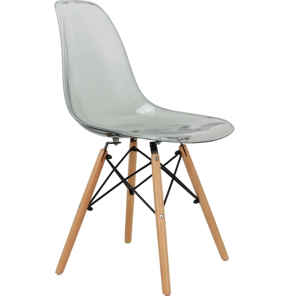 Стул Eames прозрачный серый