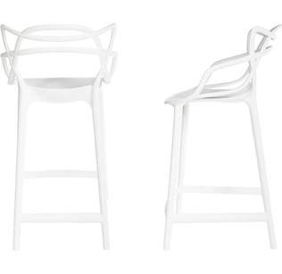Комплект из 2-х стульев полубарных Masters белый