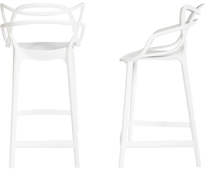 Комплект из 2-х стульев полубарных Masters белый фото #1