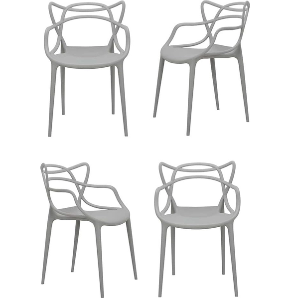Комплект из 4-х стульев Masters серый