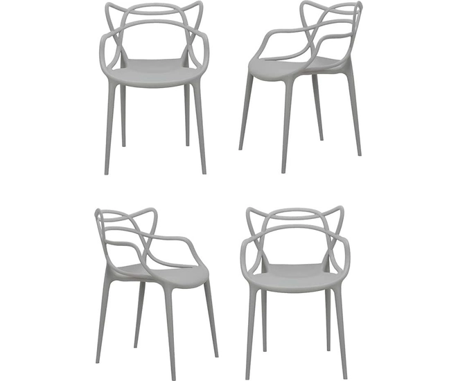 Комплект из 4-х стульев Masters серый фото #1