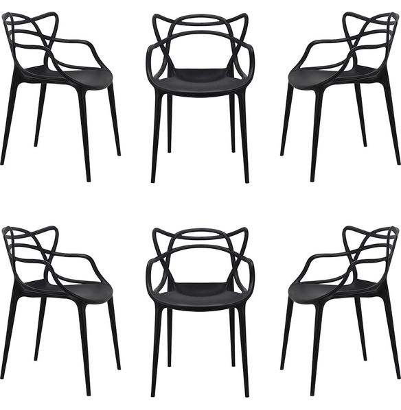 Комплект из 6-ти стульев Masters чёрный