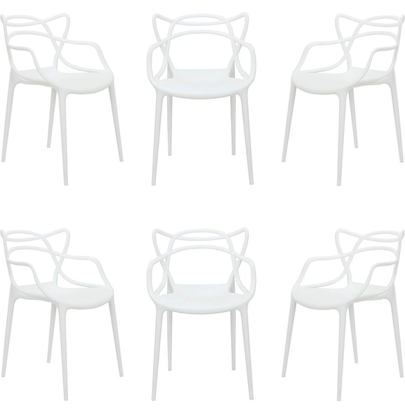 Комплект из 6-ти стульев Masters белый
