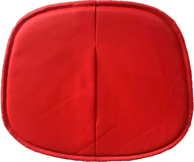 Подушка для стульев серии Eames из эко кожи, красная фото #2