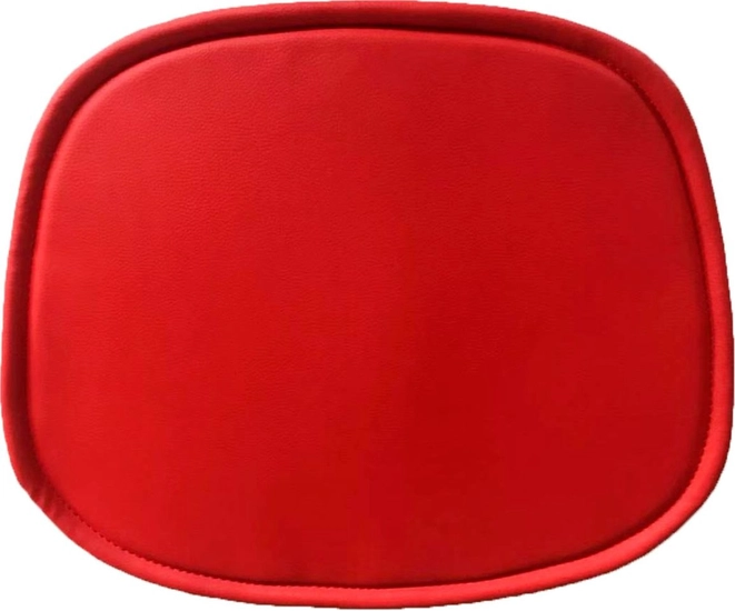 Подушка для стульев серии Eames из эко кожи, красная фото #1