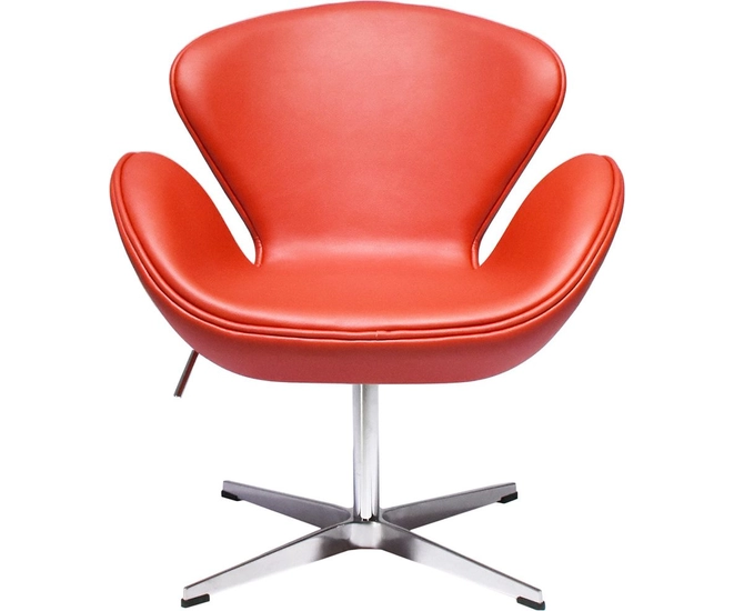 Кресло SWAN STYLE CHAIR красный фото #2