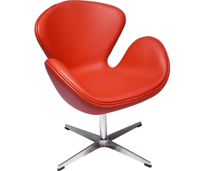 Кресло SWAN STYLE CHAIR красный фото #1