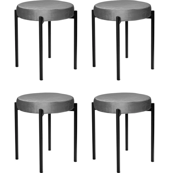 Комплект стульев-табуретов Bug серый