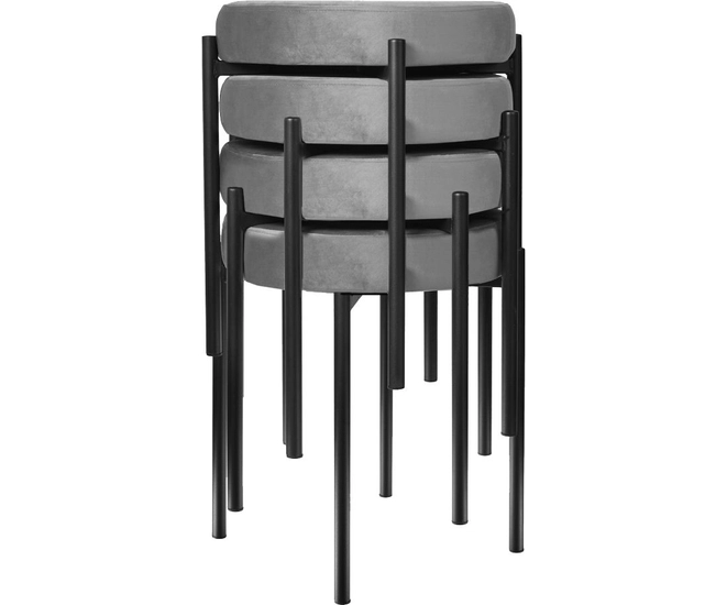 Комплект стульев-табуретов Bug серый фото #2