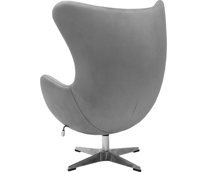 Кресло EGG STYLE CHAIR серый, искусственная замша фото #5