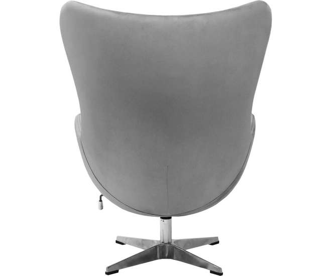 Кресло EGG STYLE CHAIR серый, искусственная замша фото #6