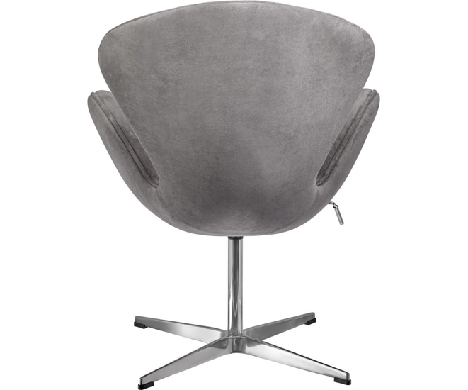 Кресло SWAN STYLE CHAIR серый, искусственная замша фото #4