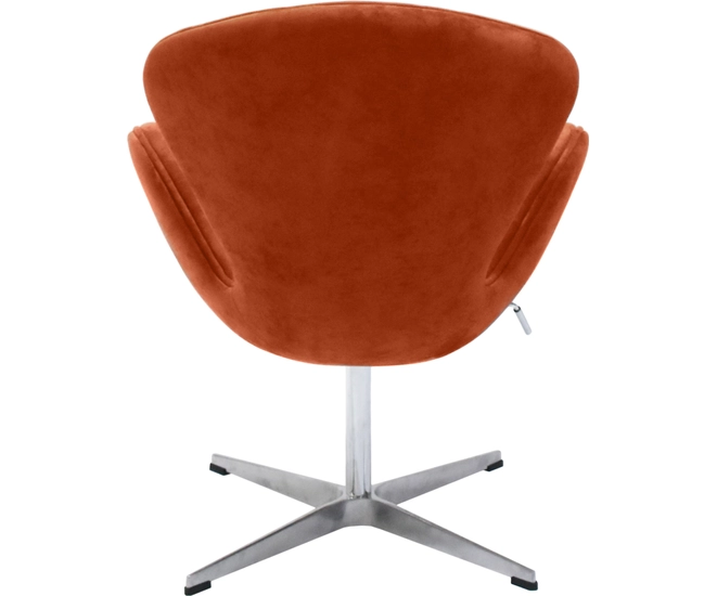 Кресло SWAN STYLE CHAIR терракотовый, искусственная замша фото №6