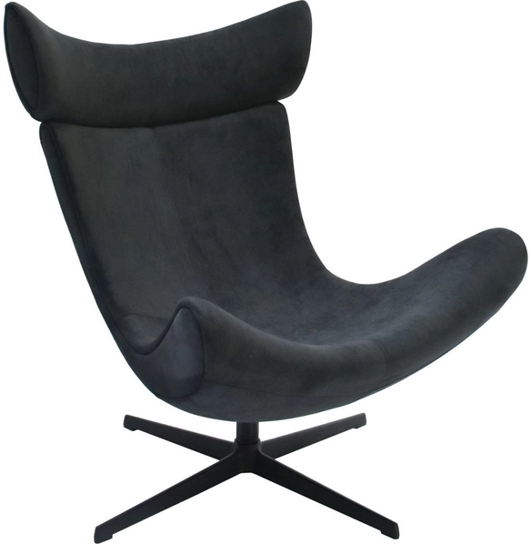 Кресло Toro графит, искусственная замша