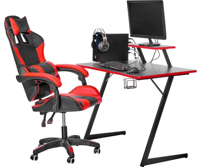 Компьютерный игровой стол Basic 110х59х75 см с полкой для монитора фото #9