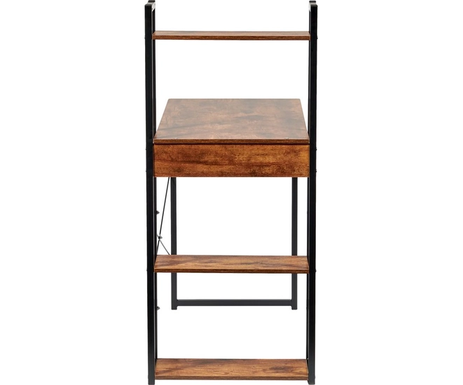 Стол письменный с полками Frame 100x45x110 см, дерево лофт, чёрный фото #5