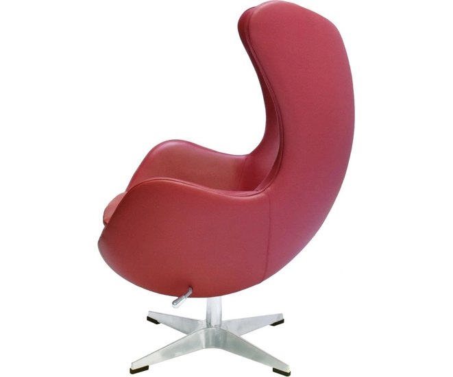 Кресло EGG STYLE CHAIR красный, натуральная кожа фото #3