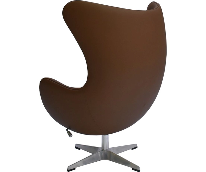 Кресло EGG STYLE CHAIR коричневый, натуральная кожа фото #4