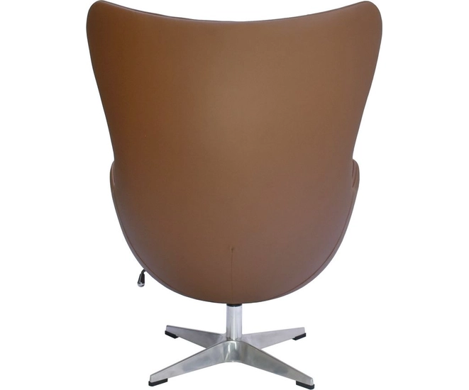 Кресло EGG STYLE CHAIR коричневый, натуральная кожа фото #5