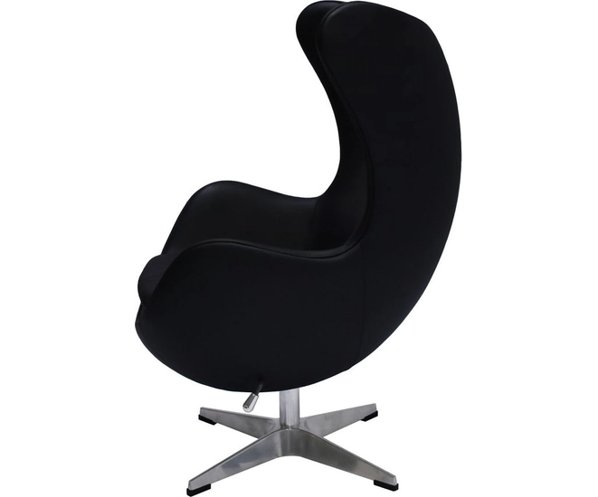 Кресло EGG STYLE CHAIR чёрный, натуральная кожа фото #4