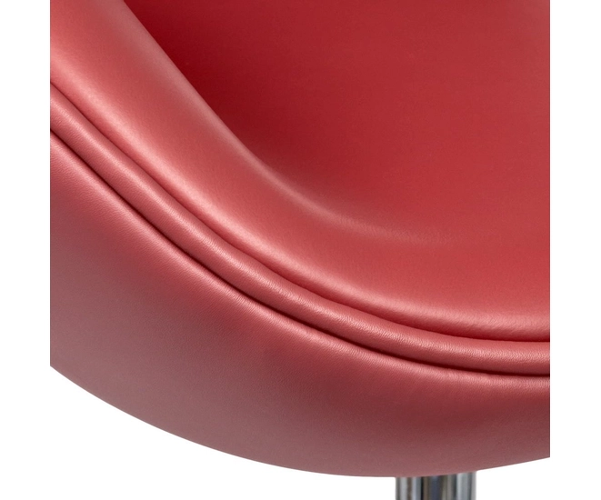 Кресло SWAN STYLE CHAIR красный, натуральная кожа фото #5