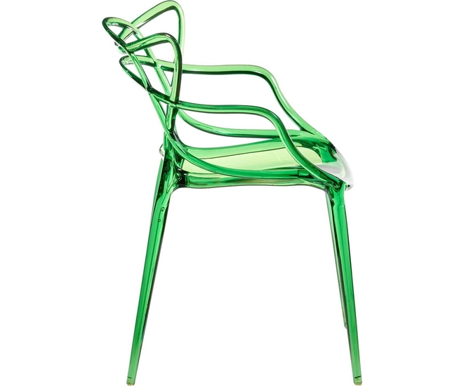 Комплект из 4-х стульев Masters прозрачный зелёный фото #4