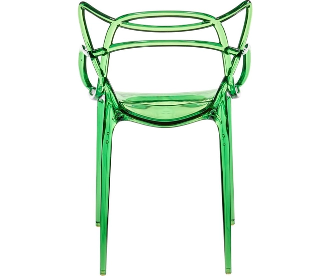 Комплект из 4-х стульев Masters прозрачный зелёный фото #5
