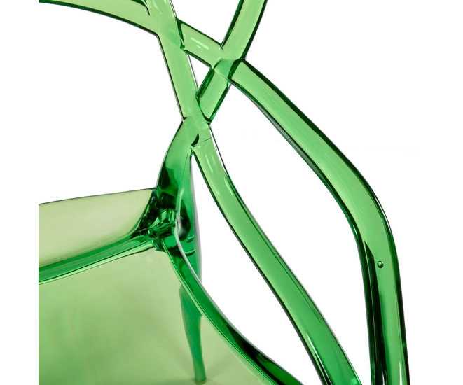 Комплект из 4-х стульев Masters прозрачный зелёный фото #7