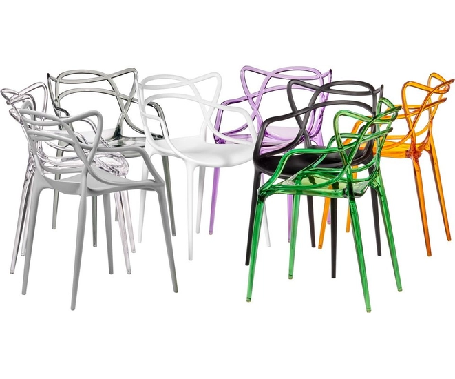 Комплект из 4-х стульев Masters прозрачный зелёный фото #15