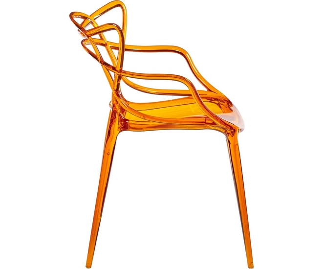 Комплект из 4-х стульев Masters прозрачный оранжевый фото #4