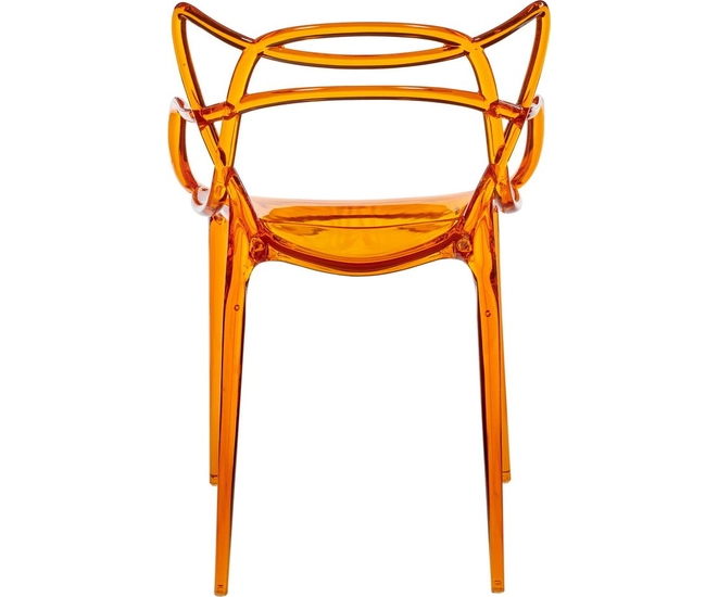 Комплект из 4-х стульев Masters прозрачный оранжевый фото #5