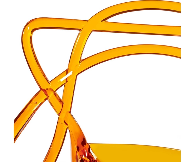 Комплект из 4-х стульев Masters прозрачный оранжевый фото #6