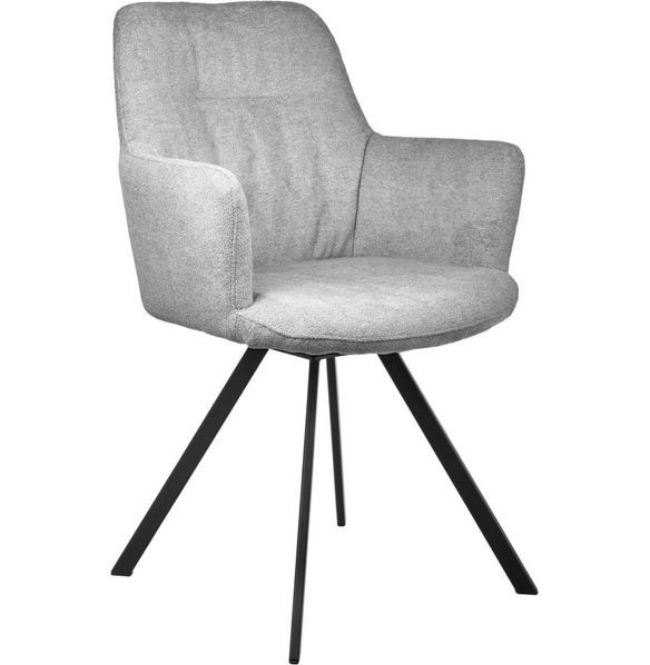 Стул Grant серый шенилл на поворотном механизме