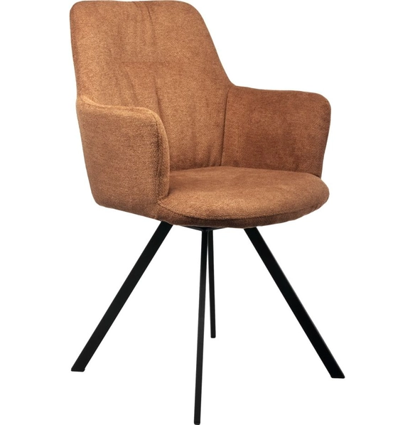 Стул Grant терракотовый шенилл на поворотном механизме