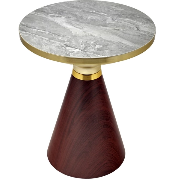 Кофейный столик Vision 45x54см металл под дерево, керамика