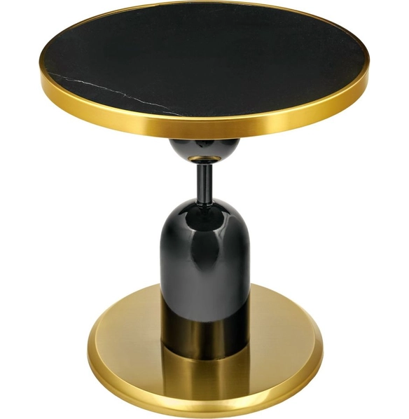 Кофейный столик Gloria 50x54см чёрный, металл, керамика